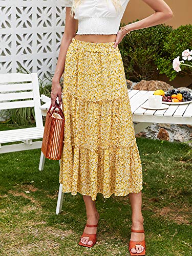 High Waist A-Line Swing Skirt