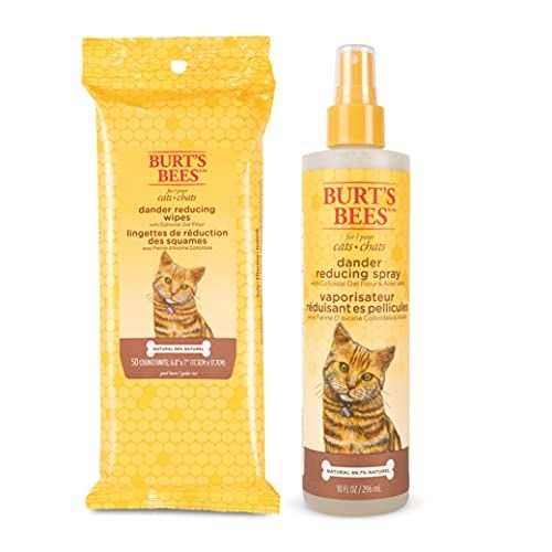Grooming Wipes and Dander Reducing Spray for Cats