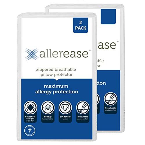 AllerEase Maximum Allergy Pillow Protector (2-Pack)