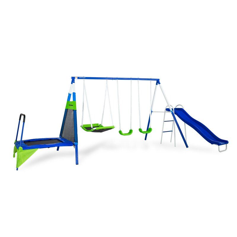 inexpensive metal swing sets