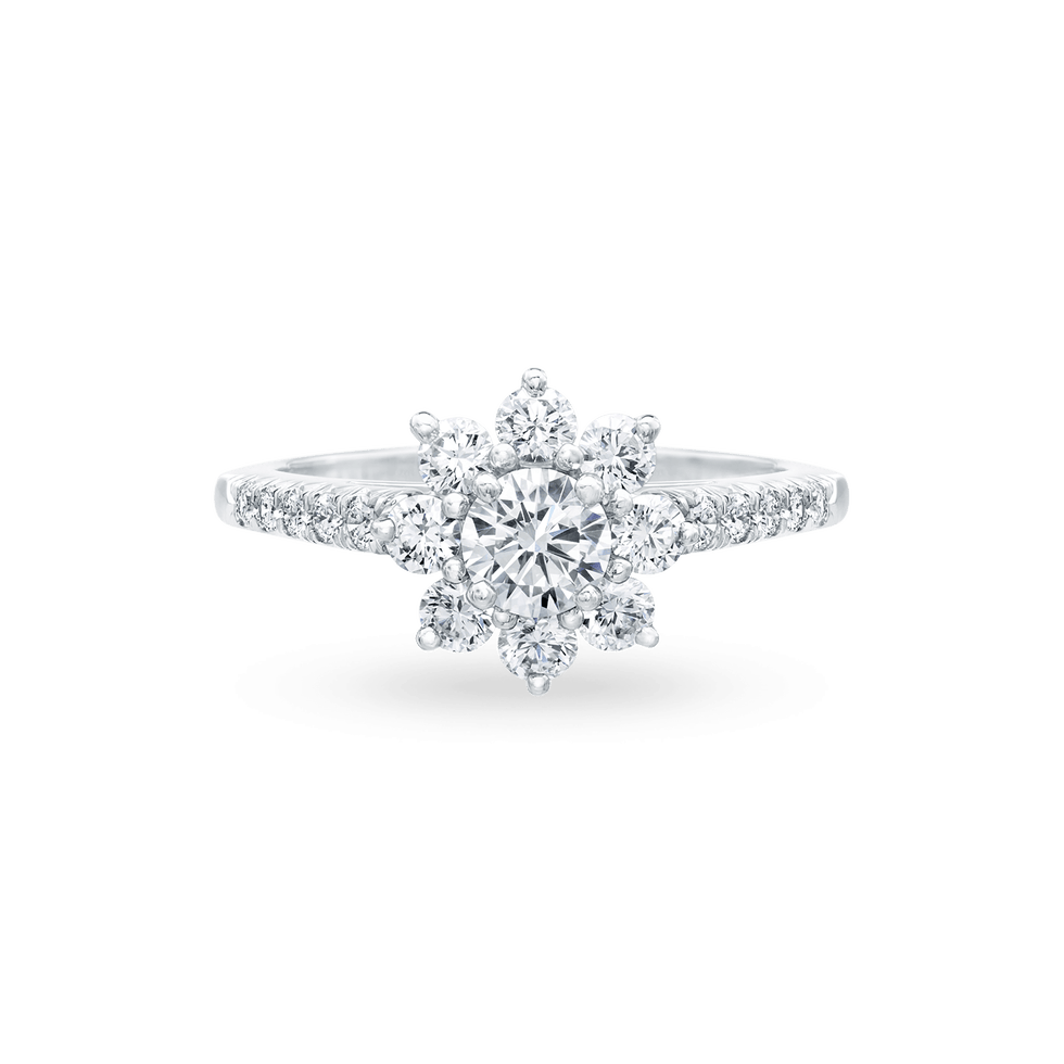 Sunflower Petite Diamond Ring