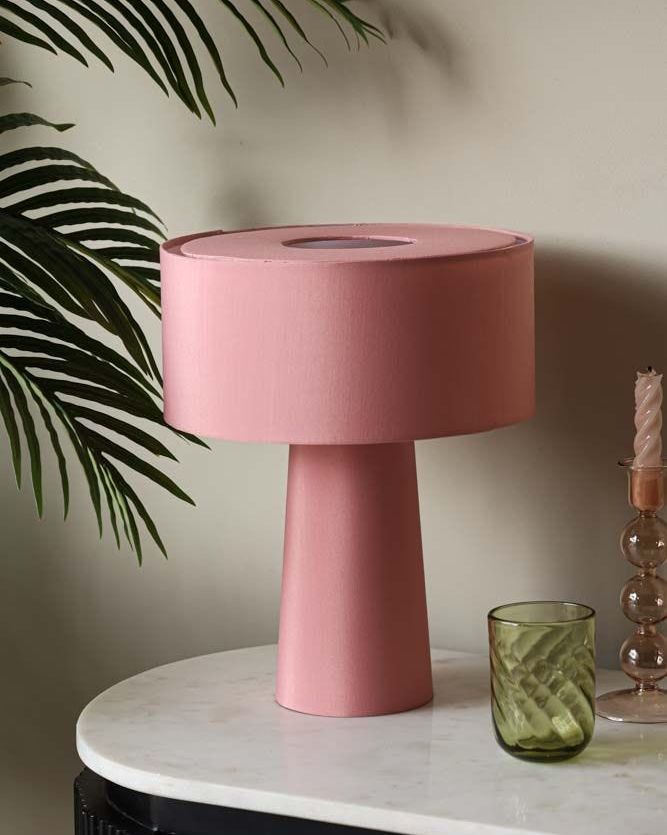 All Over Blush Pink Table Lamp