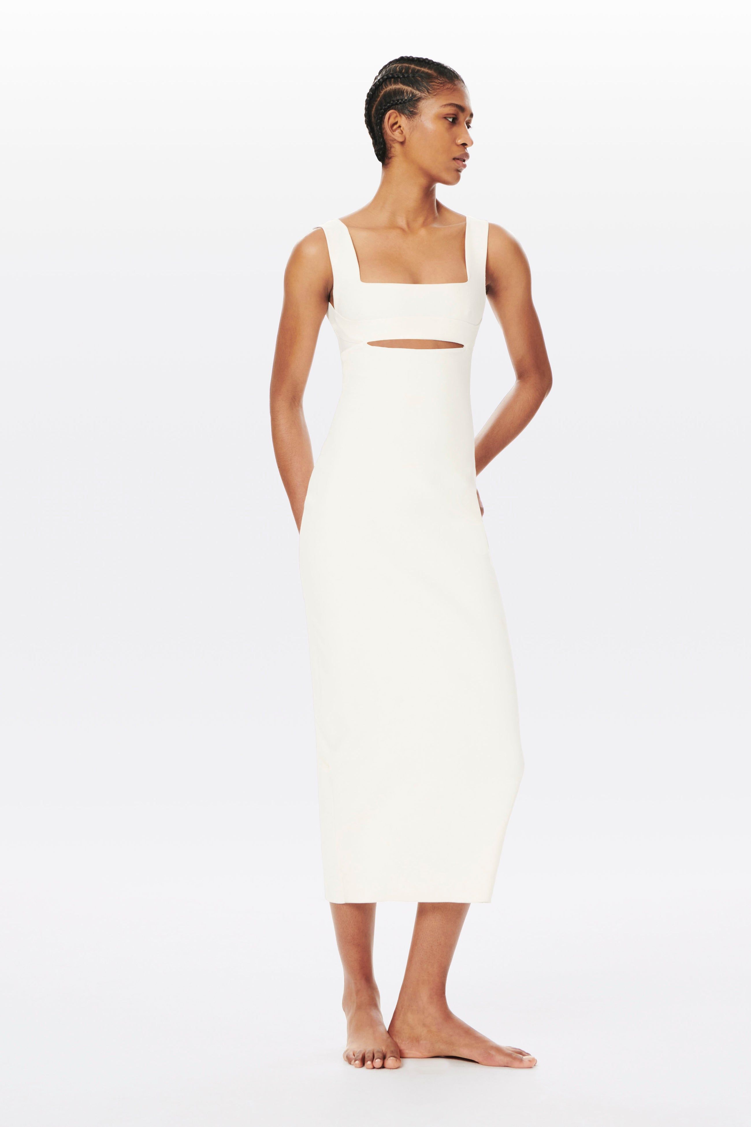 【VICTORIA BECKHAM】VB Body midi dress ミニドレス Fitted Mini Dress In Black – Victoria Beckham Inc