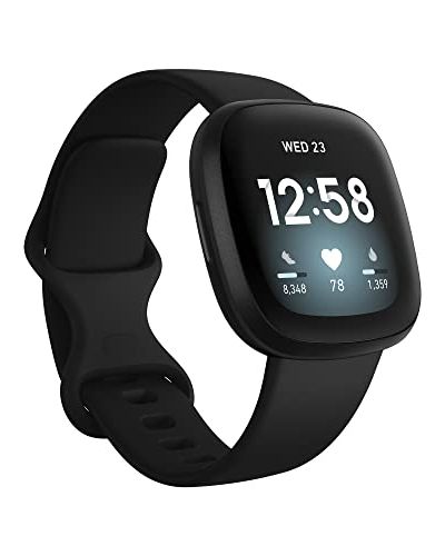 Fitbit Versa 3 Health & Fitness Smartwatch with 6-months Premium Membership Included, Built-in GPS, Daily Readiness Score and up to 6+ Days Battery, Black