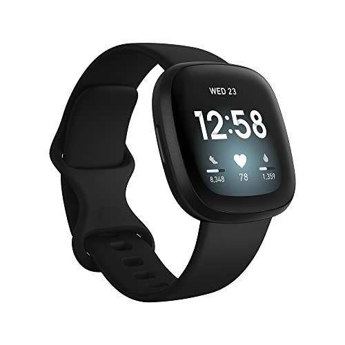 Reloj inteligente Fitbit Versa 3 Health & Fitness con membresía Premium de 6 meses incluida, GPS incorporado, puntuación de preparación diaria y hasta 6 días de batería, negro (43 % de descuento)