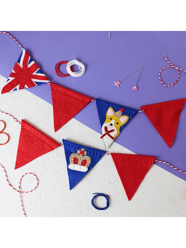The Make Arcade Queen's Platinum Jubilee Mini Bunting Sewing Kit
