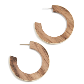 Gilded Wood Paddle Hoops