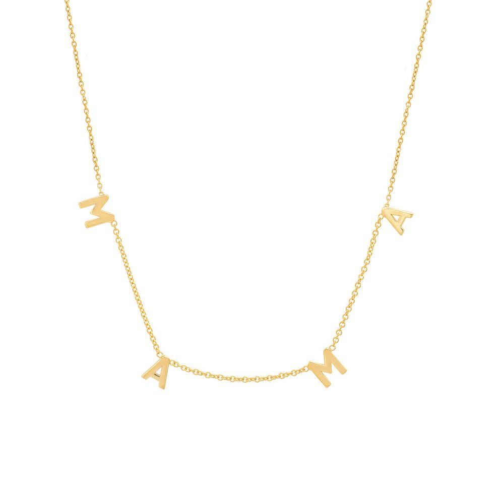 Gold Plated MAMA Necklace