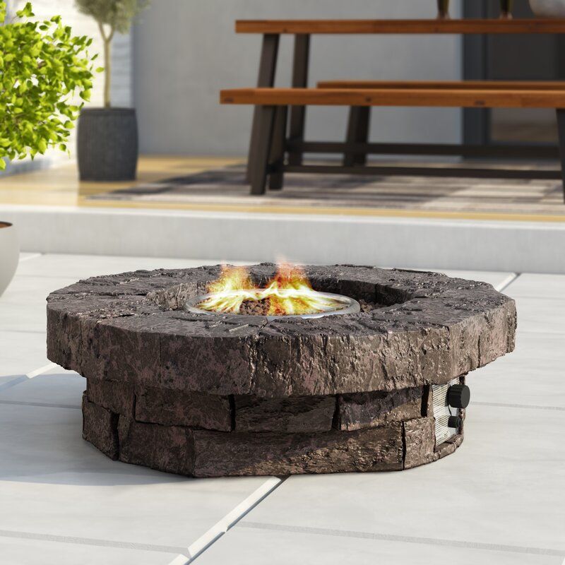 Kimily Polyresin Propane Outdoor Fire Pit