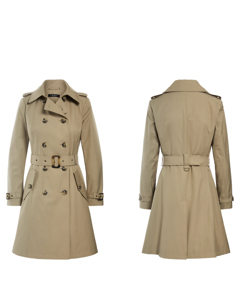 Cotton-Blend Trench Coat 