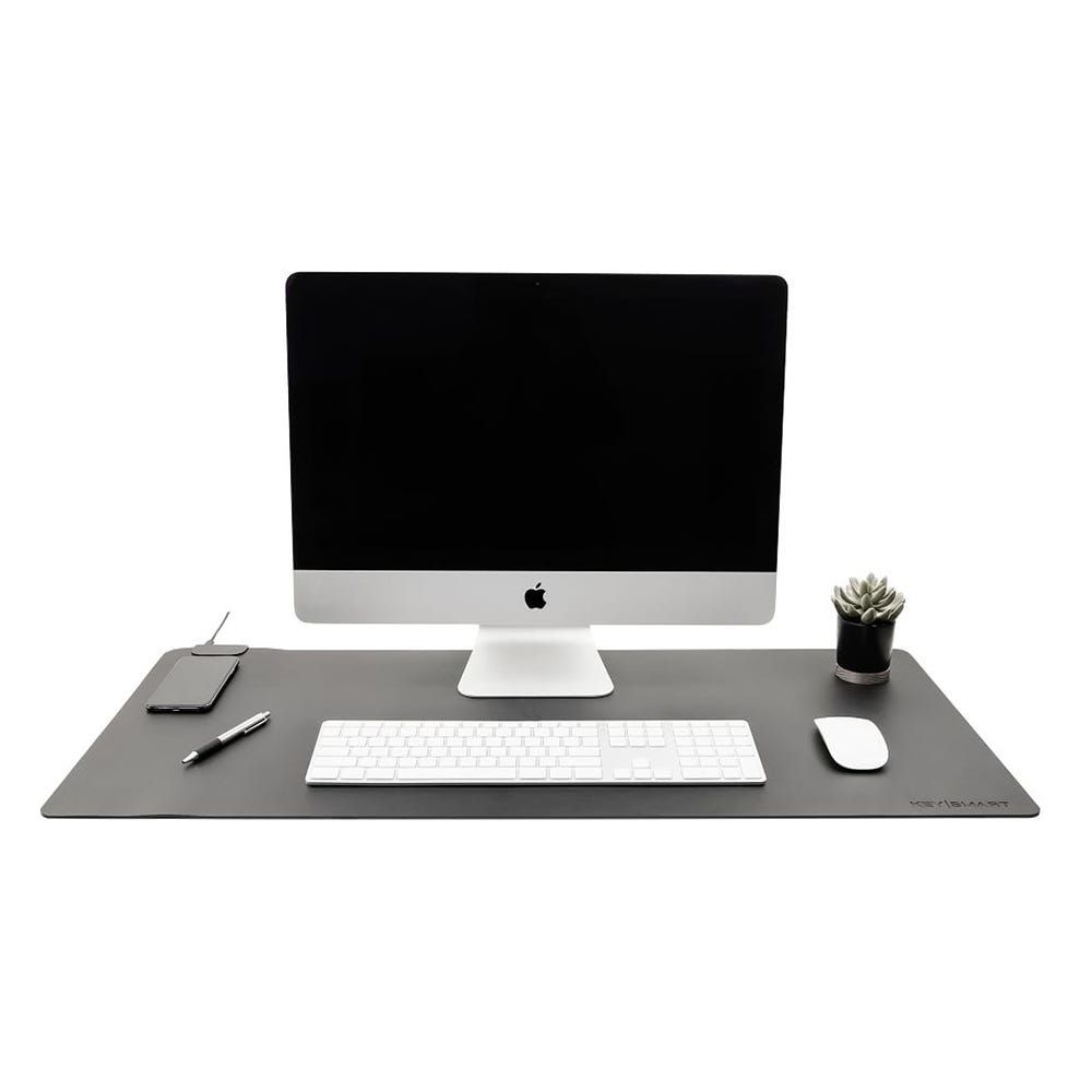 Wireless Charging Leather Desk Pad