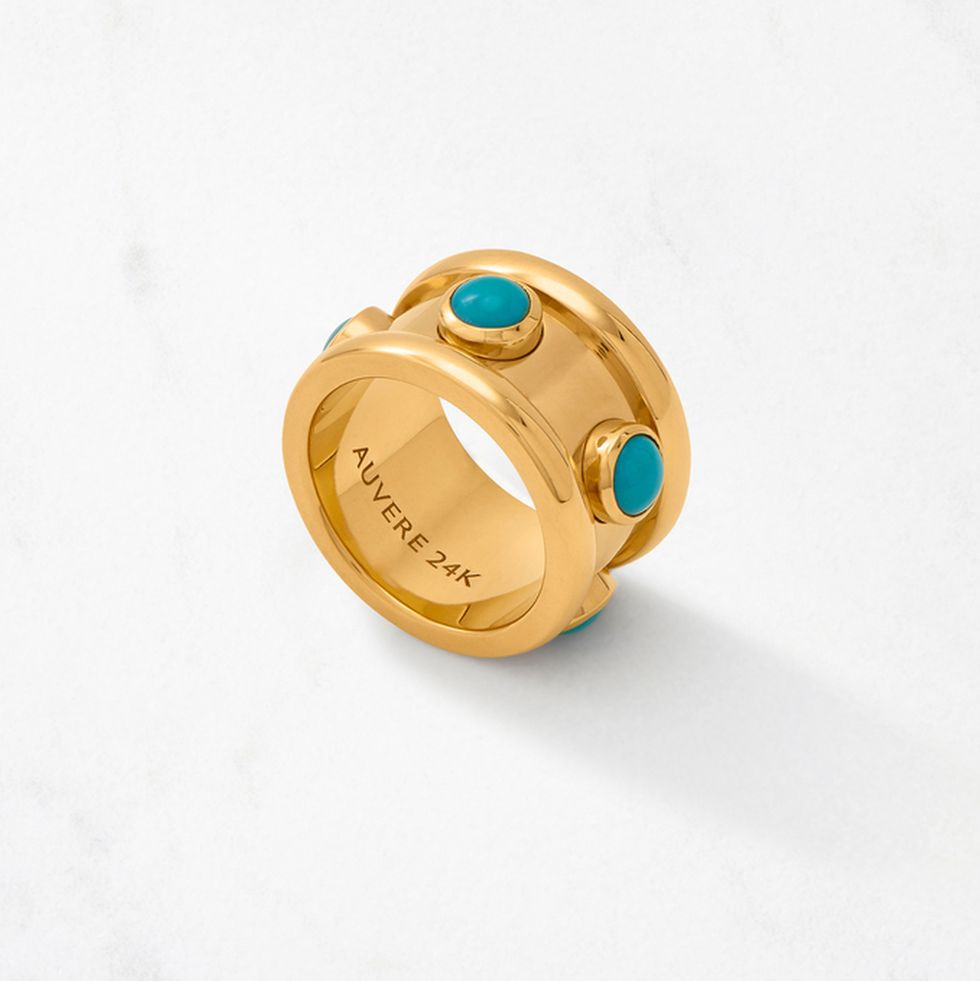 Byzantium 24K Ring Turquoise