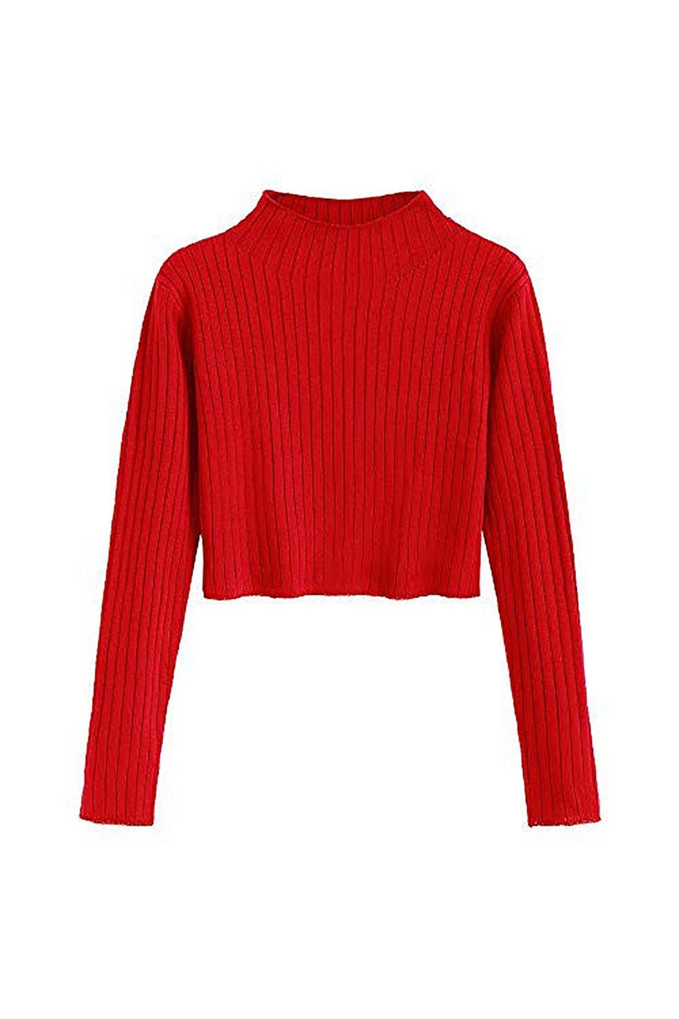 ZAFUL Knit Pullover Crop Sweater 