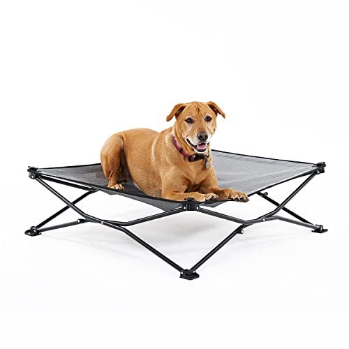 Durable Mesh Fabric Detachable Cat Beds Portable Pet Cot No-Slip for Indoor Outdoor Dogs Cats Waterproof & Breathable Mat XGao Cooling Elevated Dog Bed for Summer 