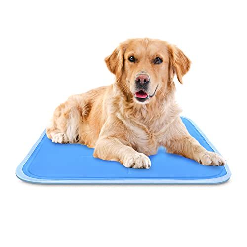 Breathable Pet Self Cooling Bed Ice Silk Blanket Non Slip Sleep Pillow Cushion Washable Cats Puppy Summer Sleeping Mattress Keep Cool Crates Mat Cover for Home Travel Brown Ledeak Dog Cooling Mat Pad 