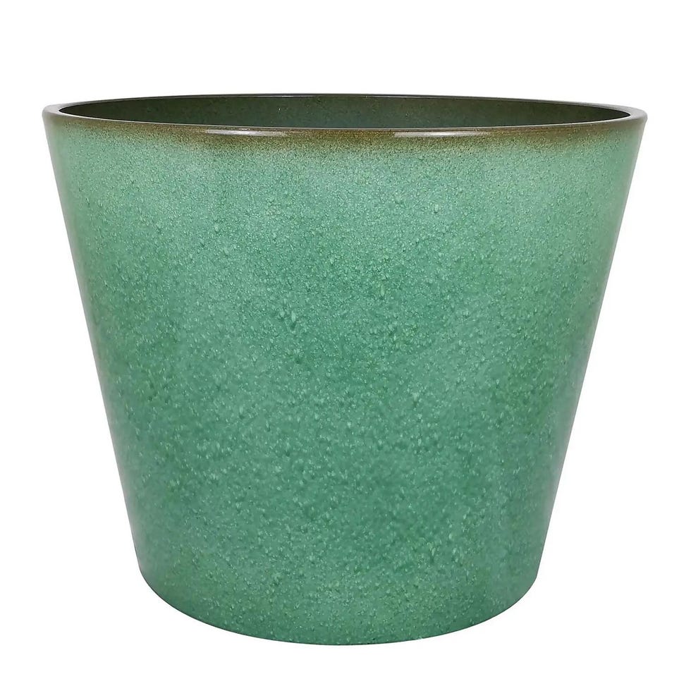 Glazed Green Planter