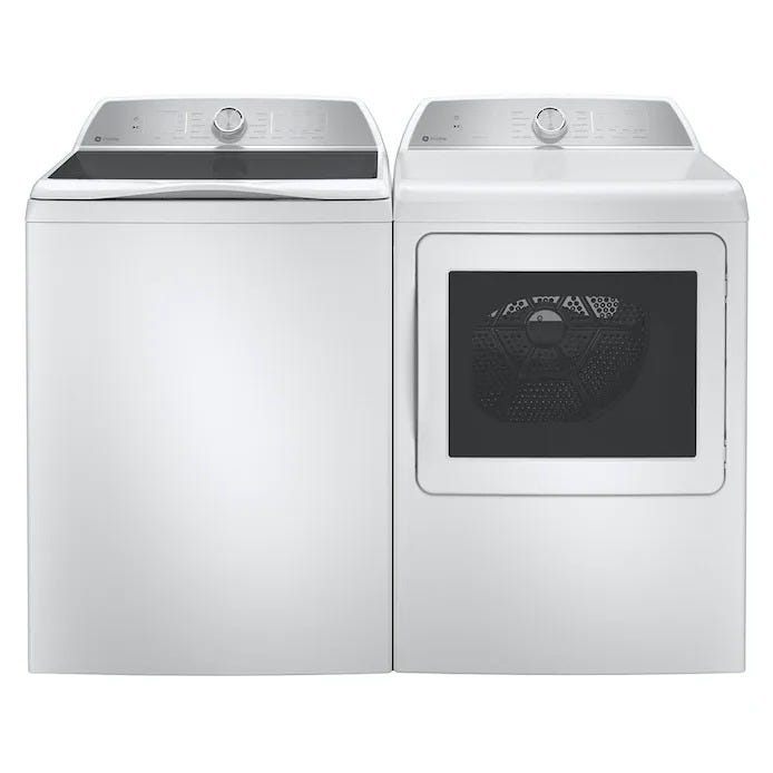 GE High-Efficiency Impeller Washer and Dryer Set