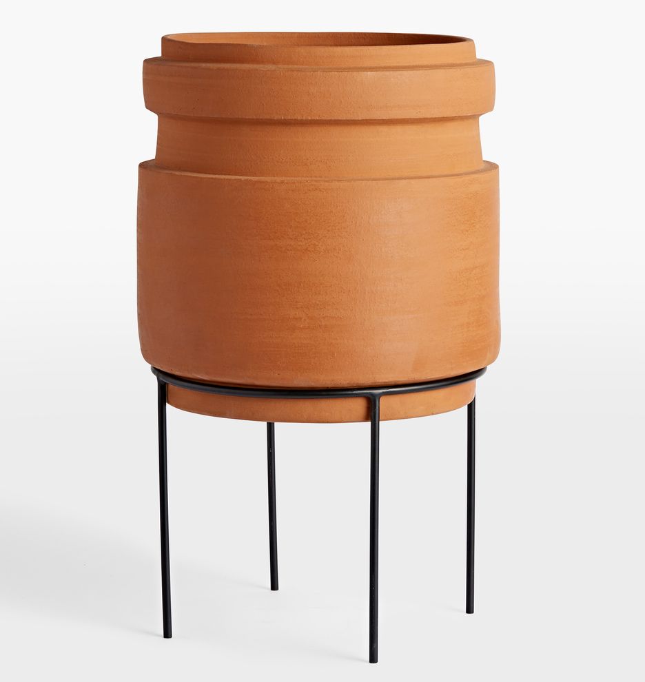 Brice Planter and Metal Stand