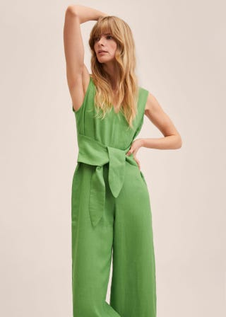 100% linen jumpsuit