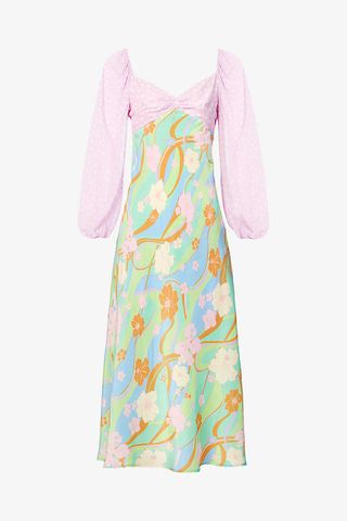 Gio Floral-print Silk Maxi Dress