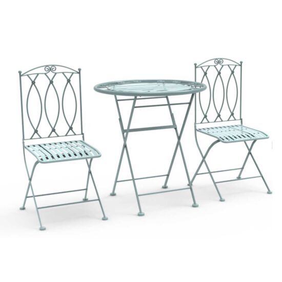 Charles bentley folding metal bistro online set