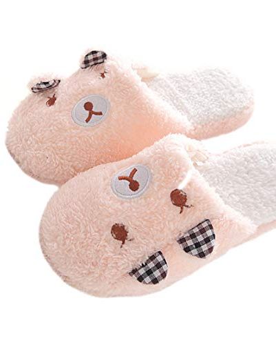 Pink Bear Slippers