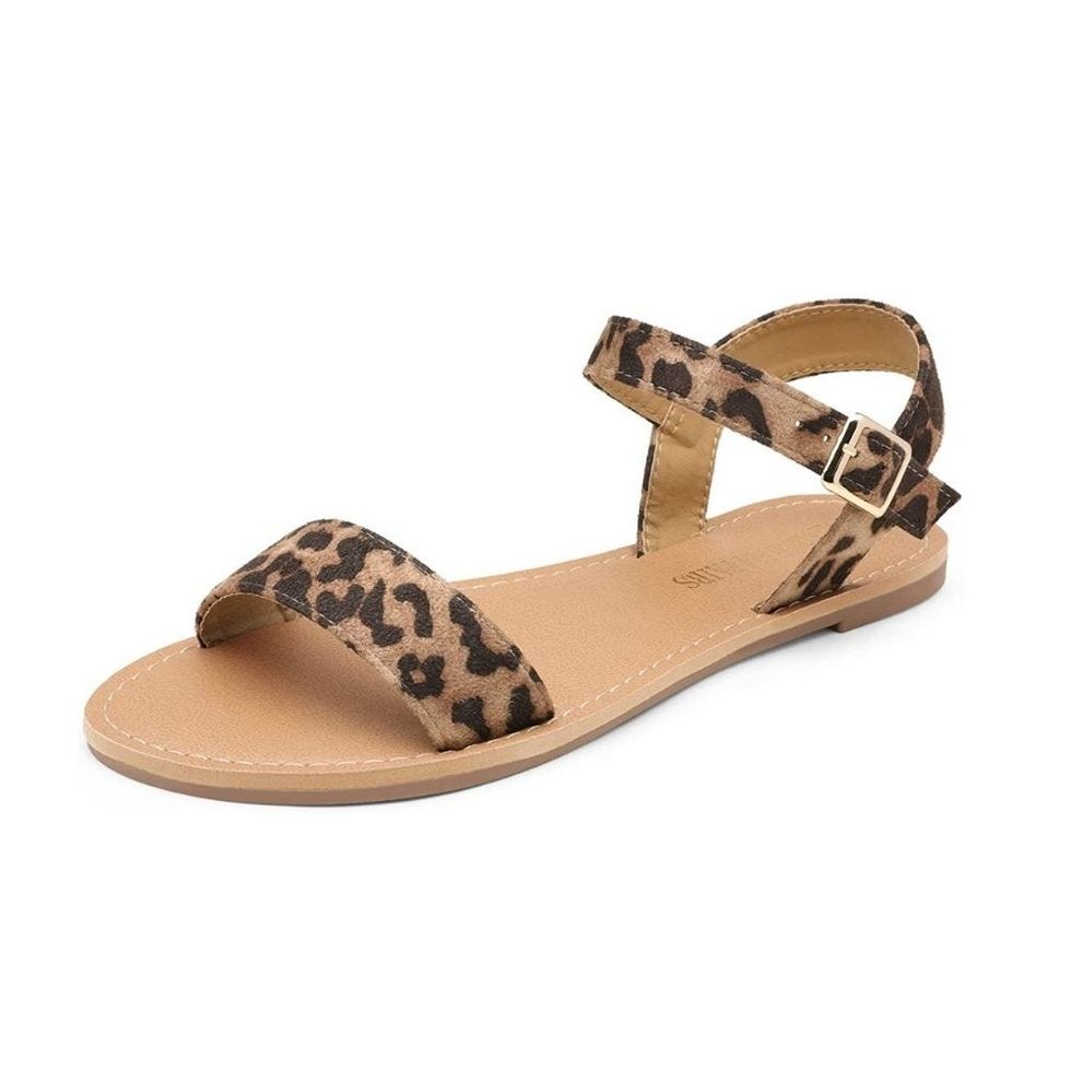 One-Band Ankle-Strap Summer Flats