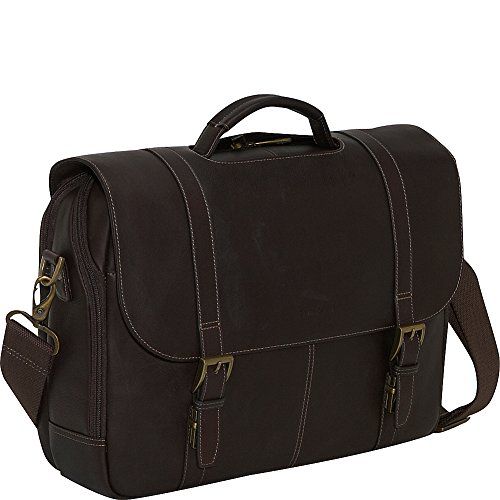  Leather Flap-Over Messenger Bag