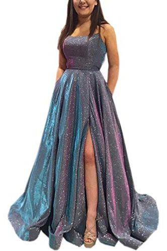 Long A Line with Pockets Formal Evening Ball Gown