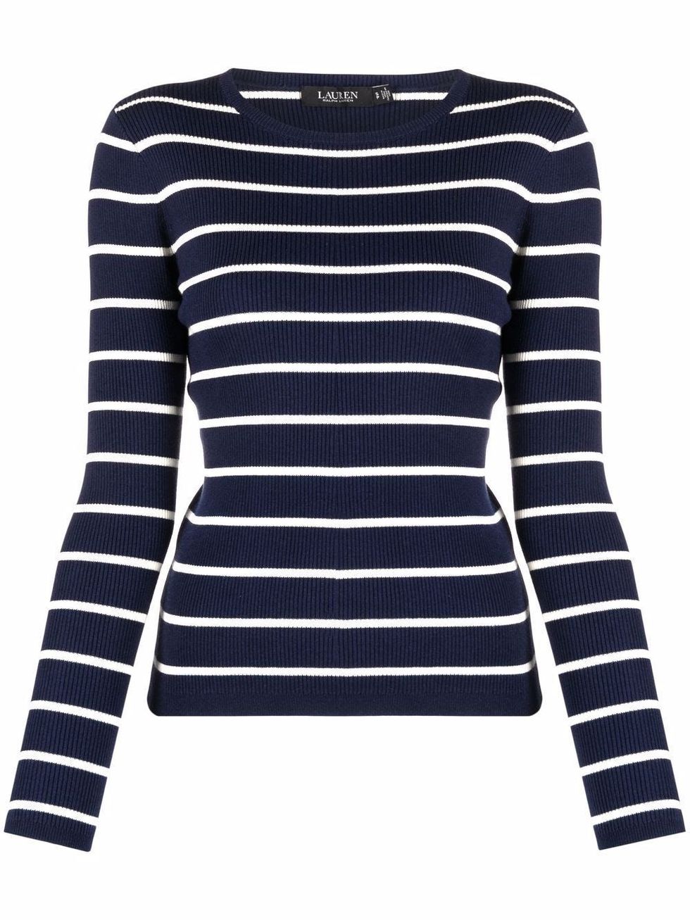 Breton-Striped Knit Top