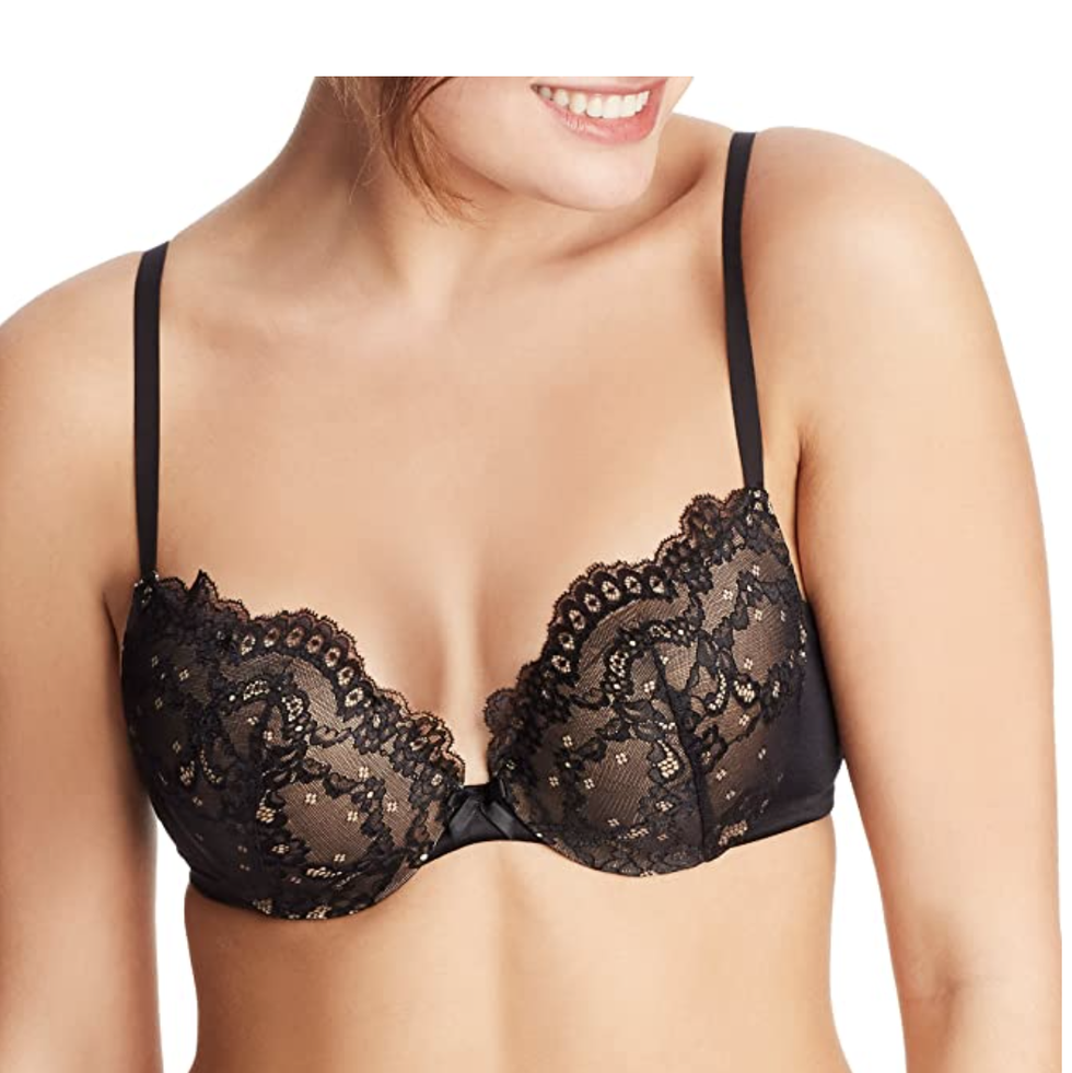 Just My Size Pure Comfort Women`s Wirefree Bra with Lace Trim Back Close, 3X  