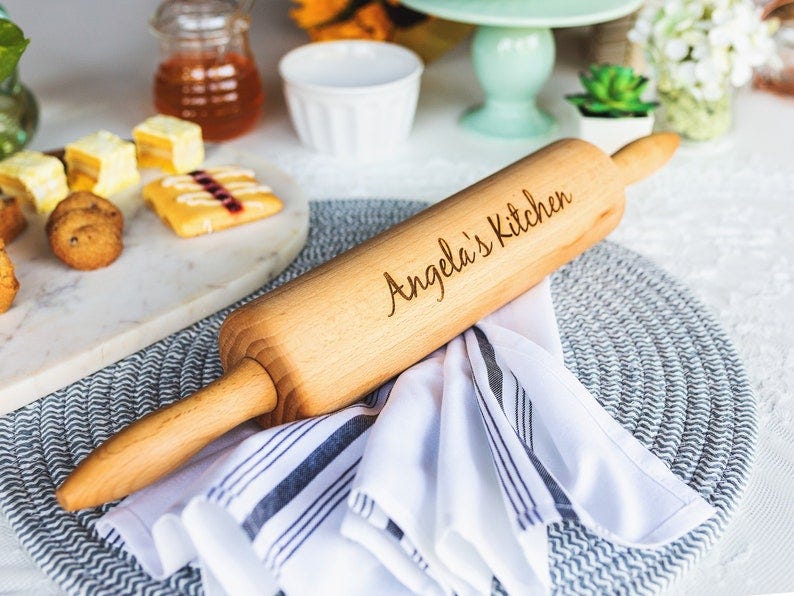 Personalized Wooden Rolling Pin