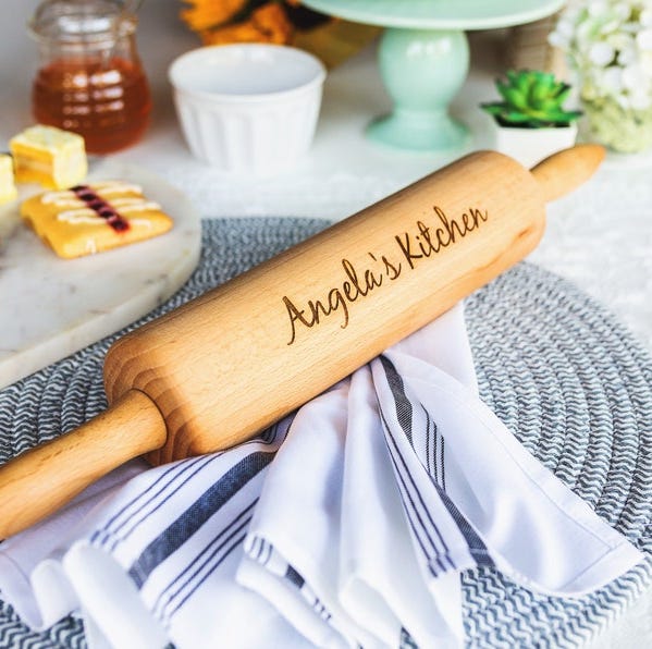 Personalized Wooden Rolling Pin