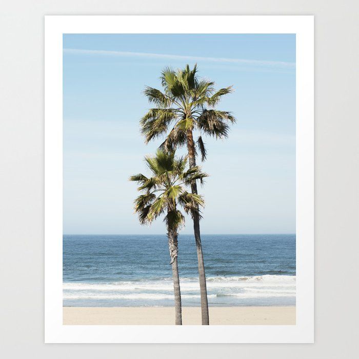 Ocean Palm Art Print