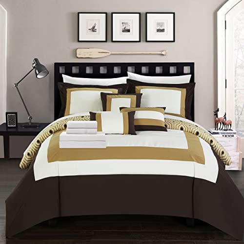 10-Piece Bed-in-a-Bag Comforter Set