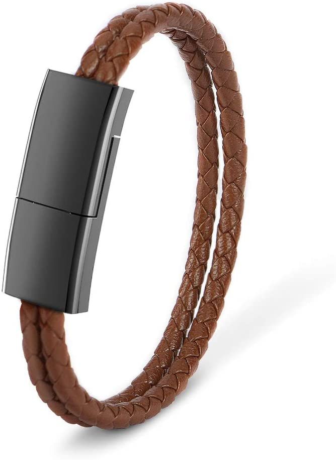 faux leather usbc charging bracelet  size sm  Five Below  let go   have fun