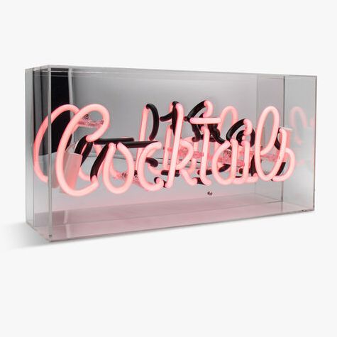 Acrylic Box Neon Cocktails