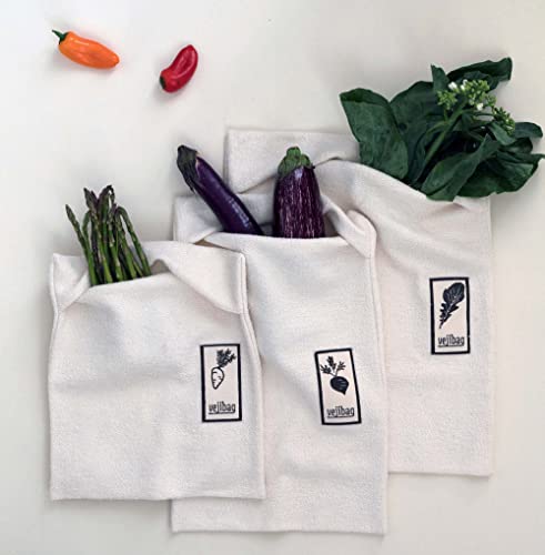 Certified Organic Cotton Vegetable Crisper Bags