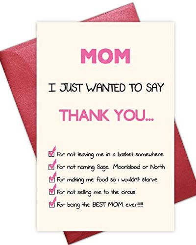'Thank You' Mother's Day Card
