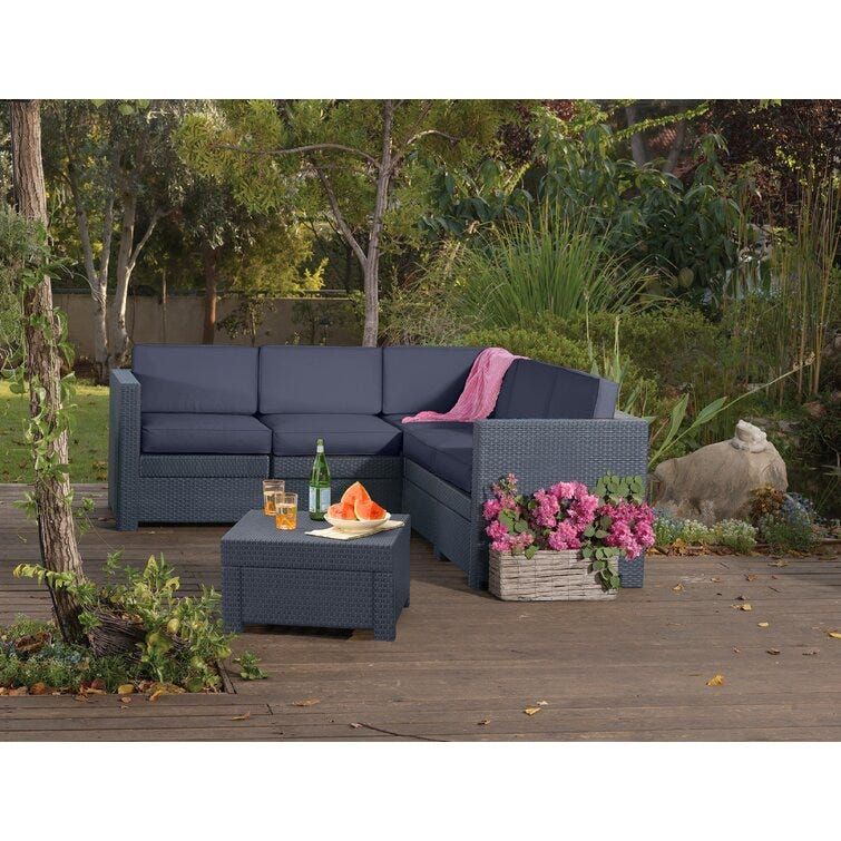 compact corner garden sofa