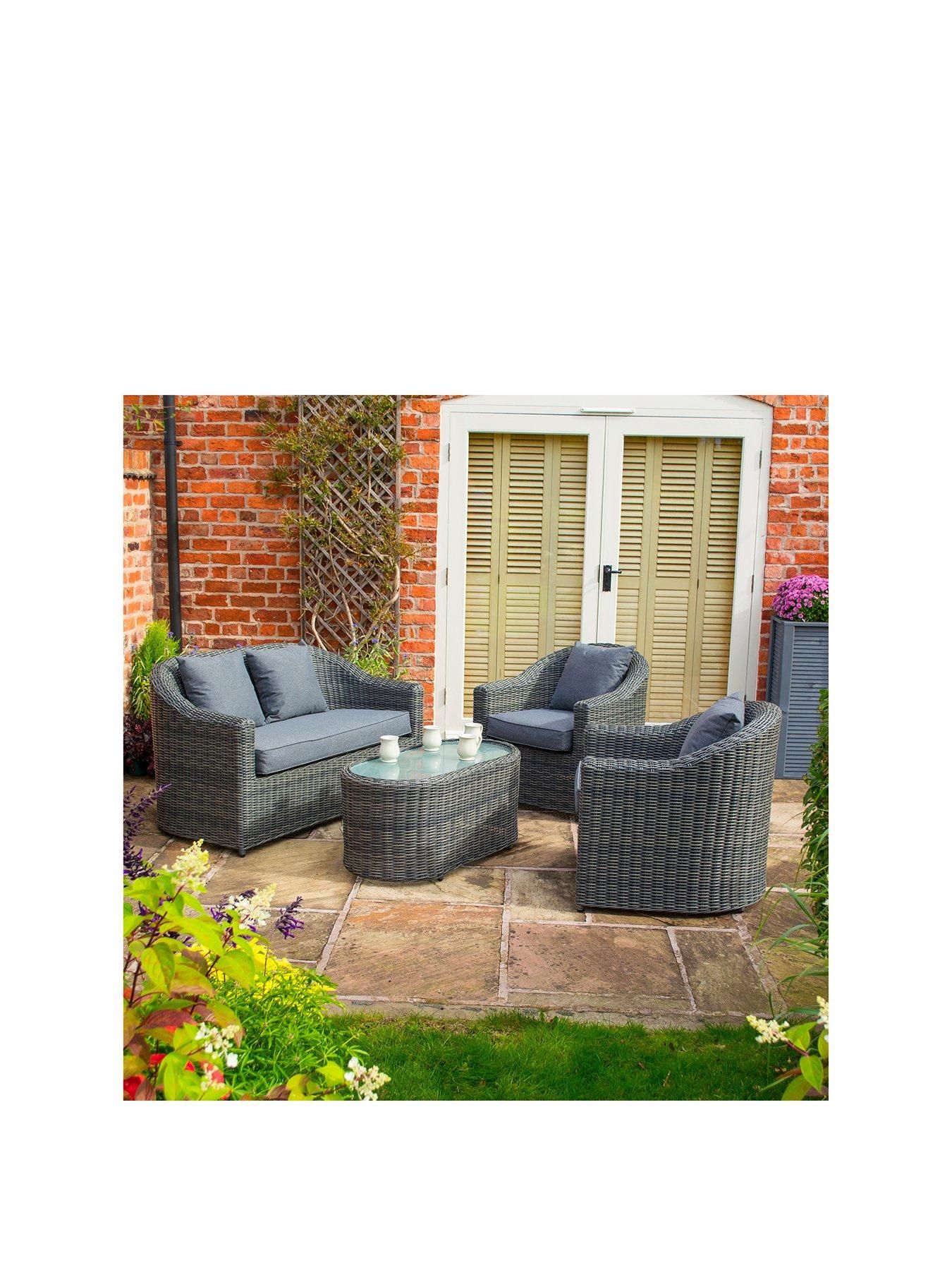 Grey garden sofa discount set