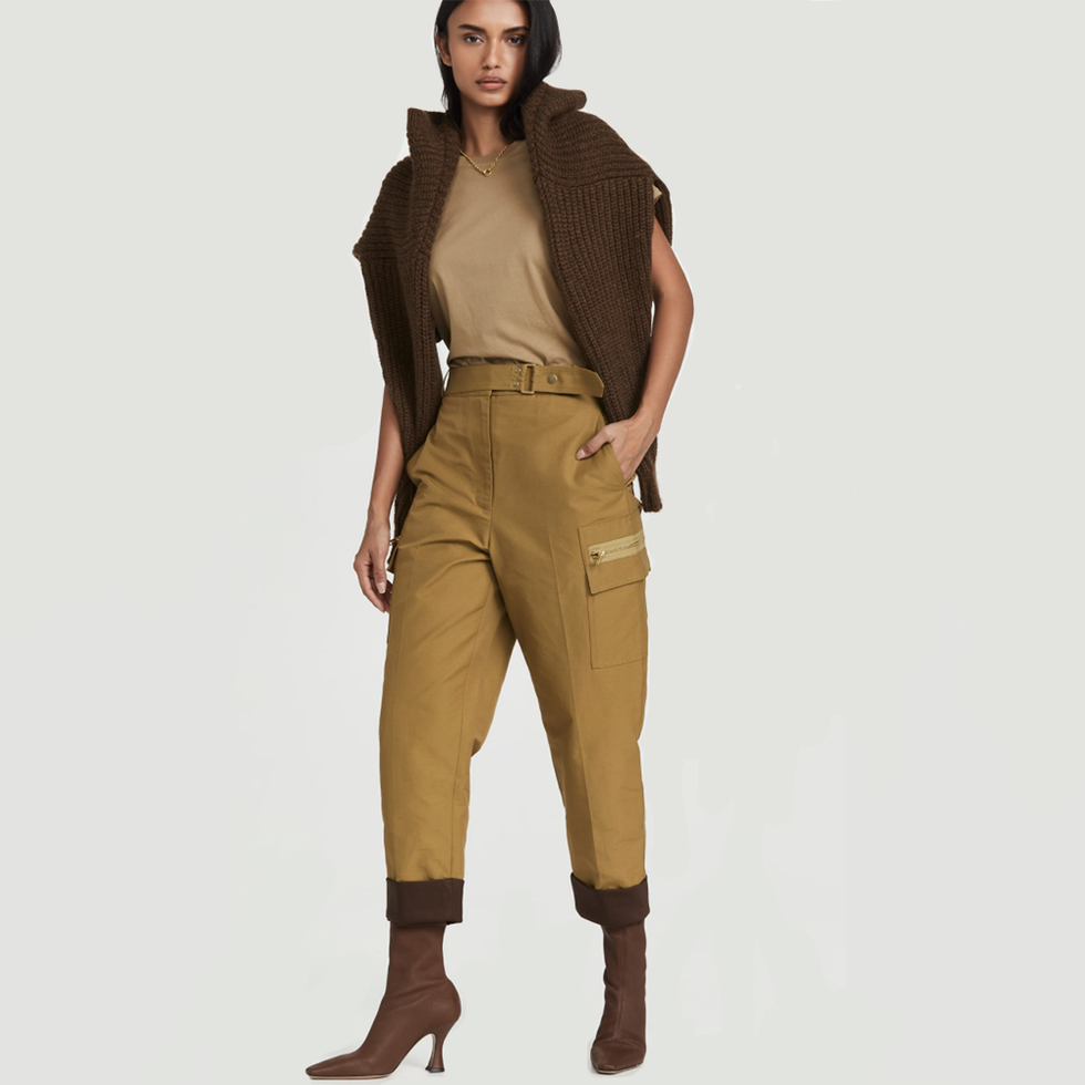 Buckled Cropped Trousers