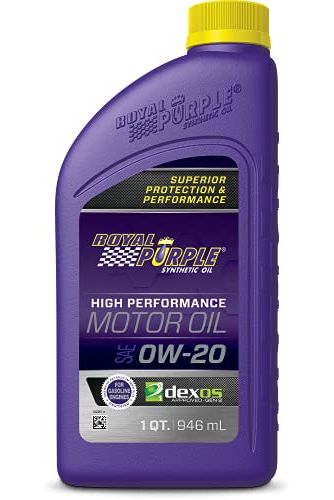 Royal Purple API-Licensed 0W-20 High Performance Synthetic Motor Oil 