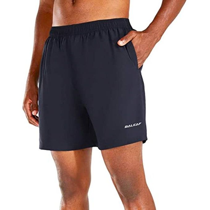 2 In 1 Running Shorts With Phone Pocket Gym Workout Quick Dry Mens Shorts 5  Inch