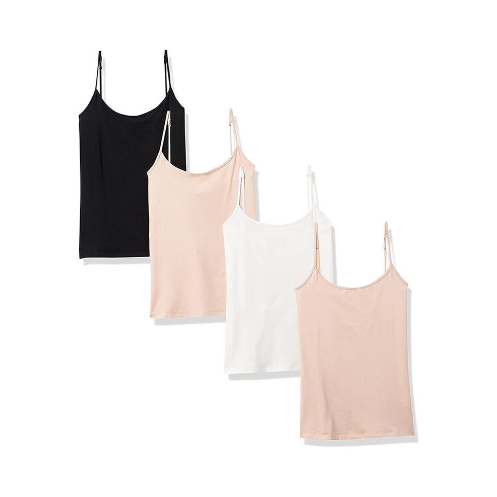 4 Pack Camisole for Women Lace Tank Tops Cami Soft Comfy Tank Tops Cami  Undershirt Lace Straps Cami Tank Top for Girl Women