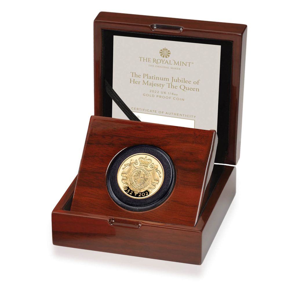The Platinum Jubilee of Her Majesty The Queen 2022 1/4oz Gold Proof Coin