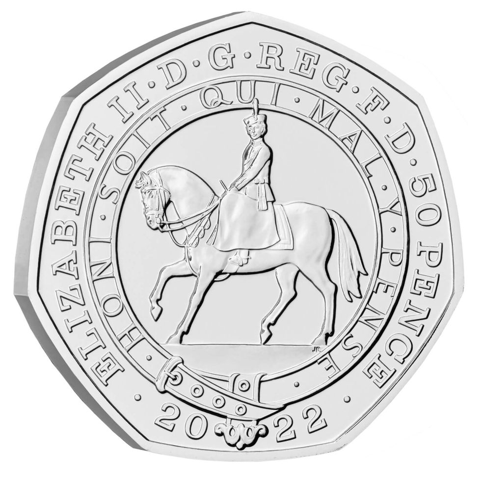 The Platinum Jubilee of Her Majesty The Queen 2022 UK 50p Brilliant Uncirculated Coin