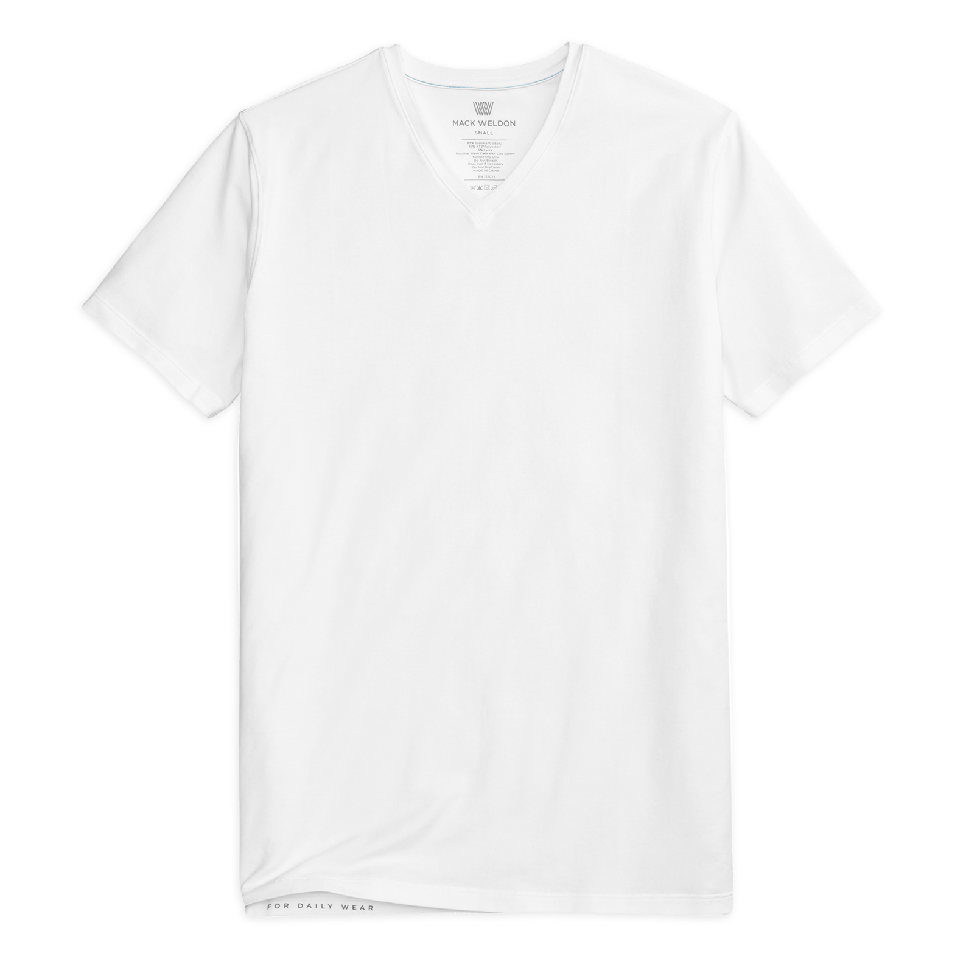 Silver V-Neck T-Shirt