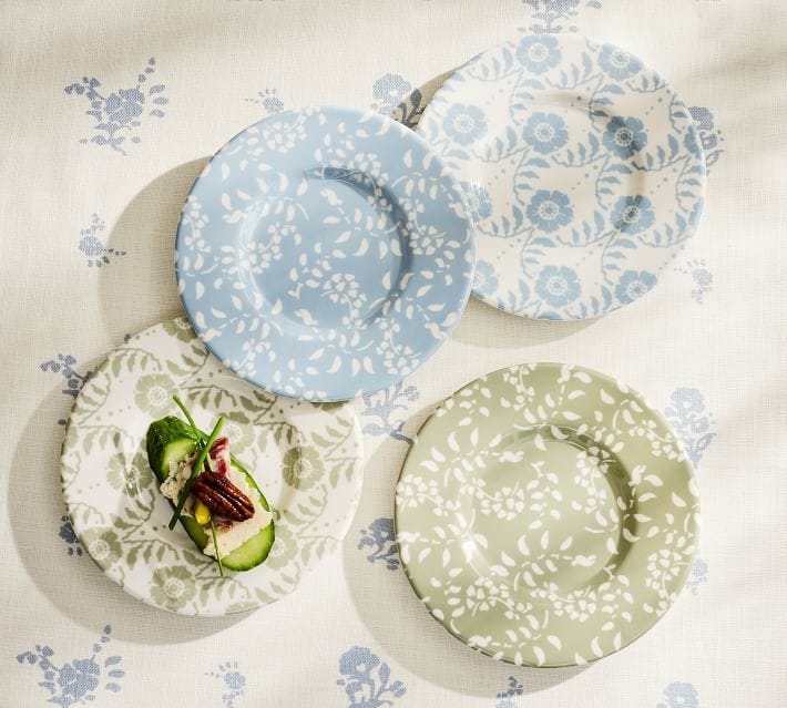 Willa Melamine Appetizer Plates 