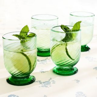 Ivy Recycled Glass Goblets 